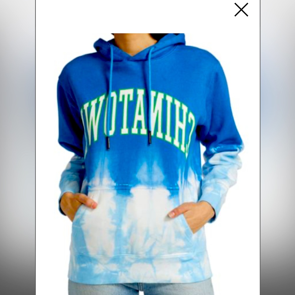 CHINATOWN MARKET Reverse Arc Tie Dye Hoodie Size M